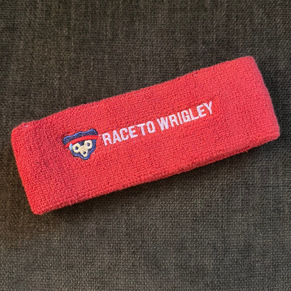 Chicago Cubs Race to Wrigley Red Sweatband